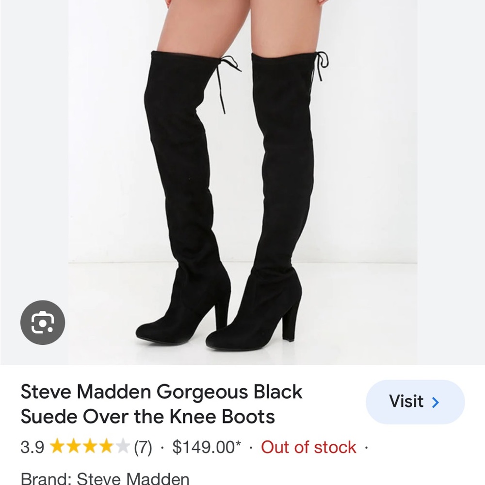 Steve Madden Gorgeous over the knee suede boots